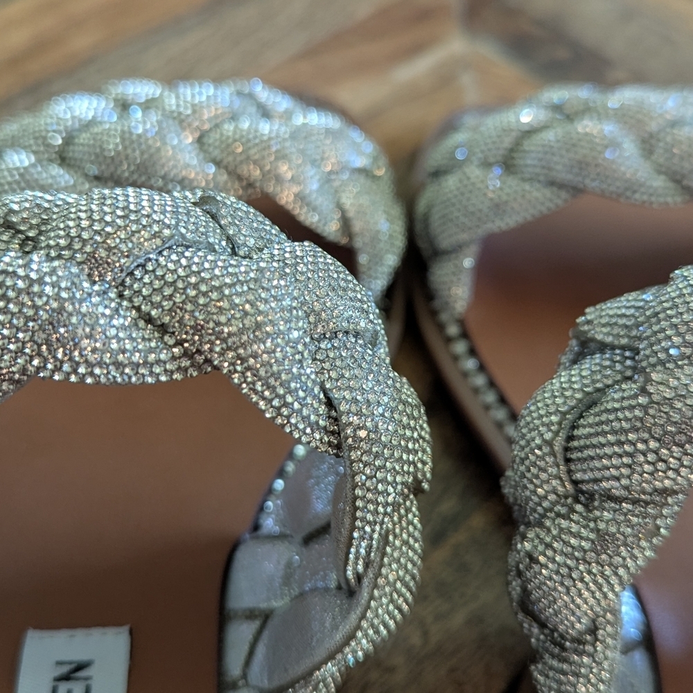 Steve Madden NIB Newbie Rhinestone Slide Sandals … - image 8